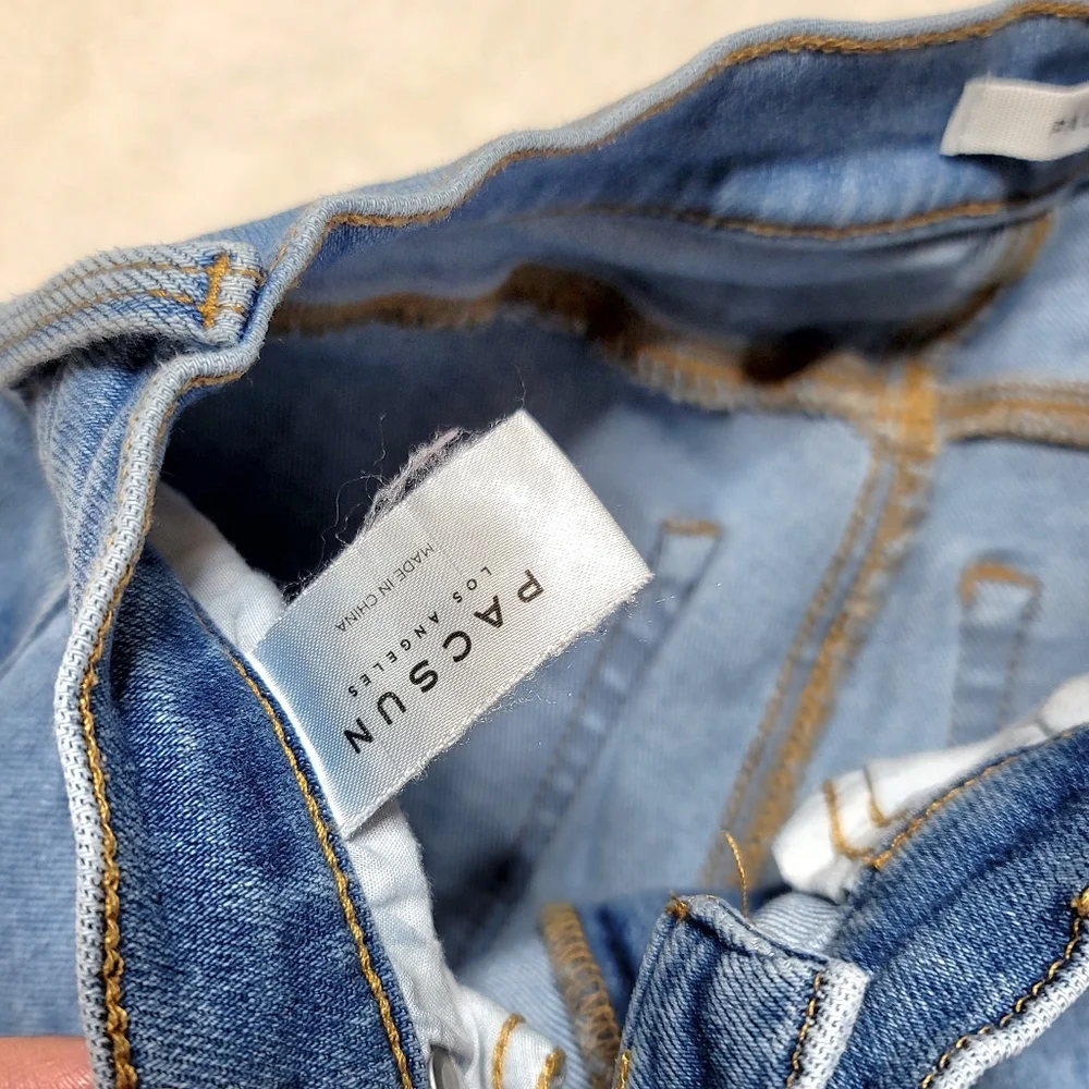 PacSun light blue super high rise jegging - Picture 6 of 11